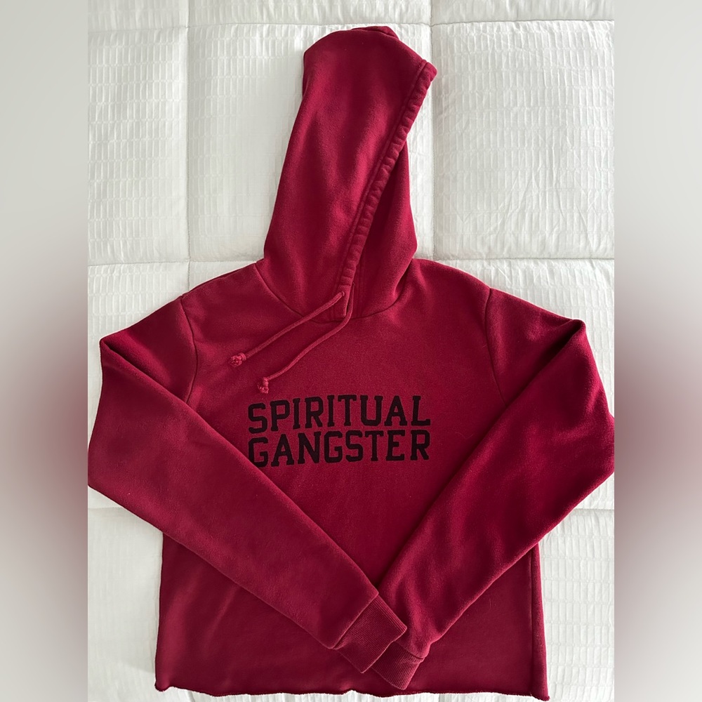 Spiritual Gangster cropped hoodie